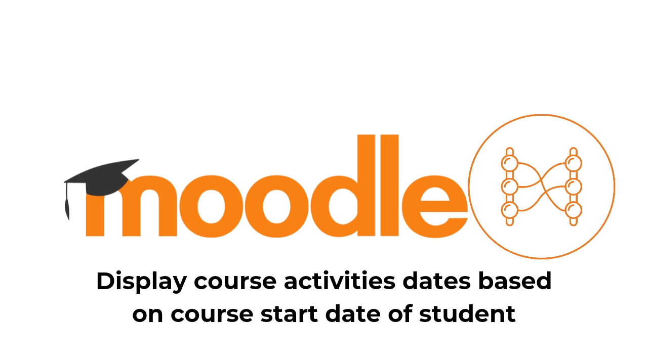 display course activities dates based on course start date of student