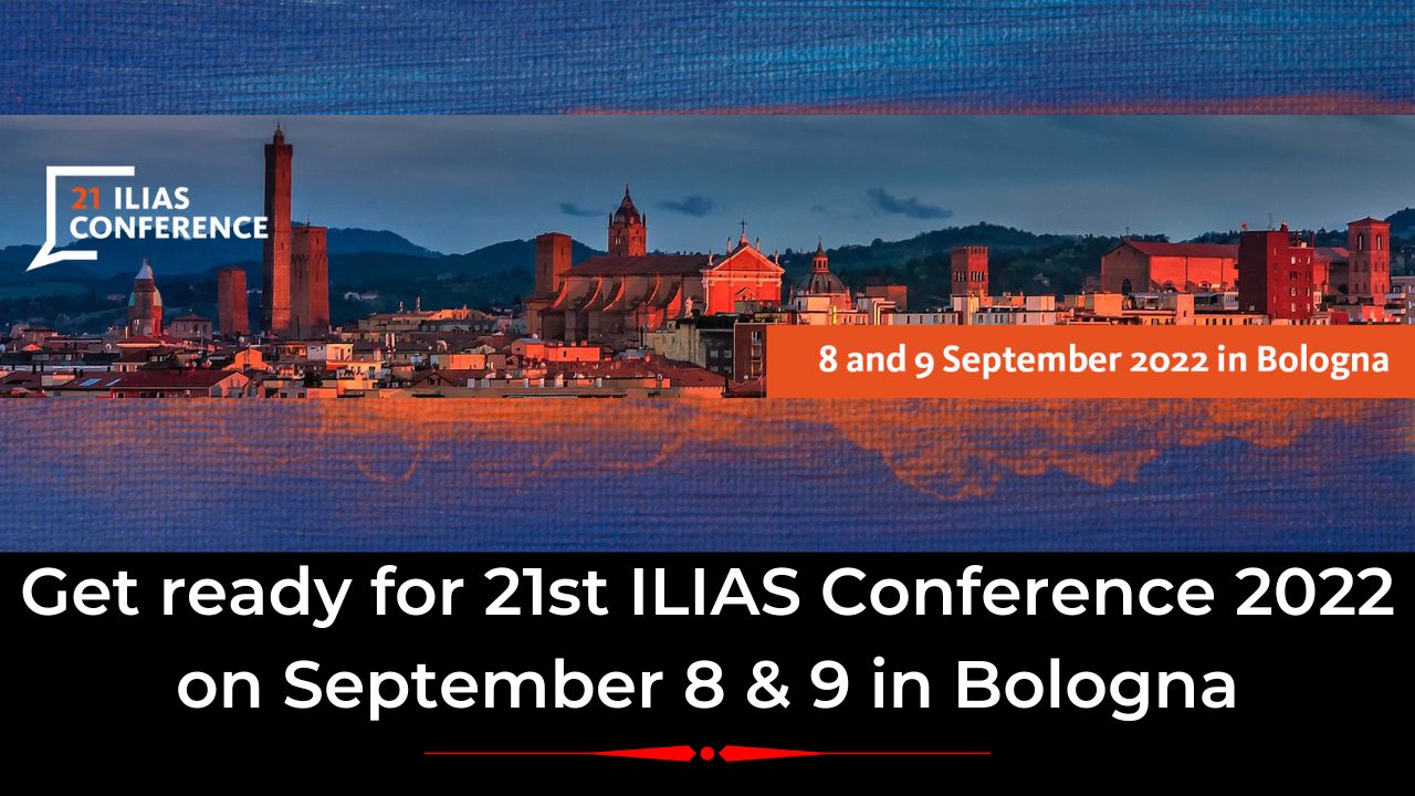 Get ready for 21st ILIAS Conference 2022 on September 8 & 9