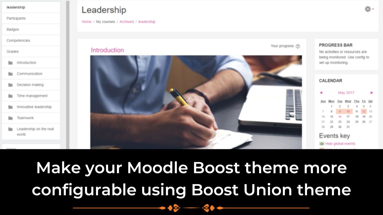 Make your Moodle Boost theme more configurable using Boost Union theme