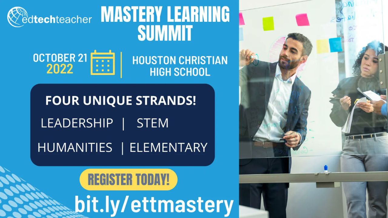 Join the Mastery Learning Summit on October 21 in Houston, Texas