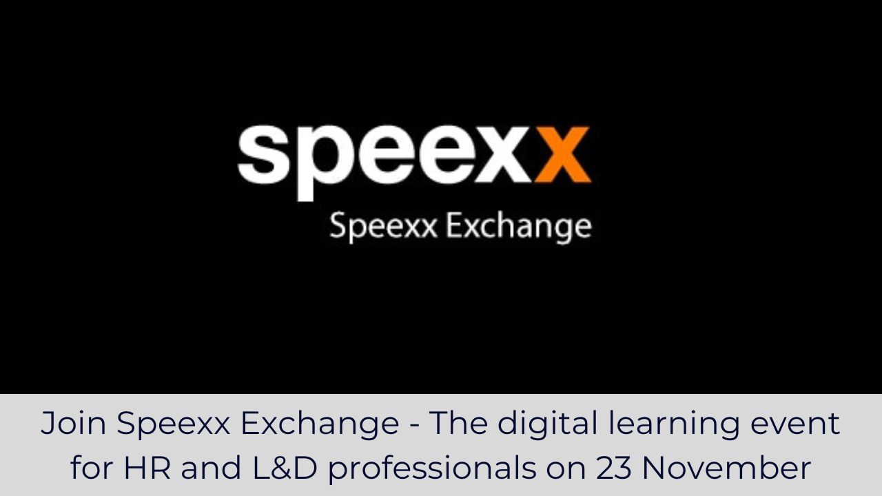 Join Speexx Exchange - The digital learning event for HR and L&D on 23 November