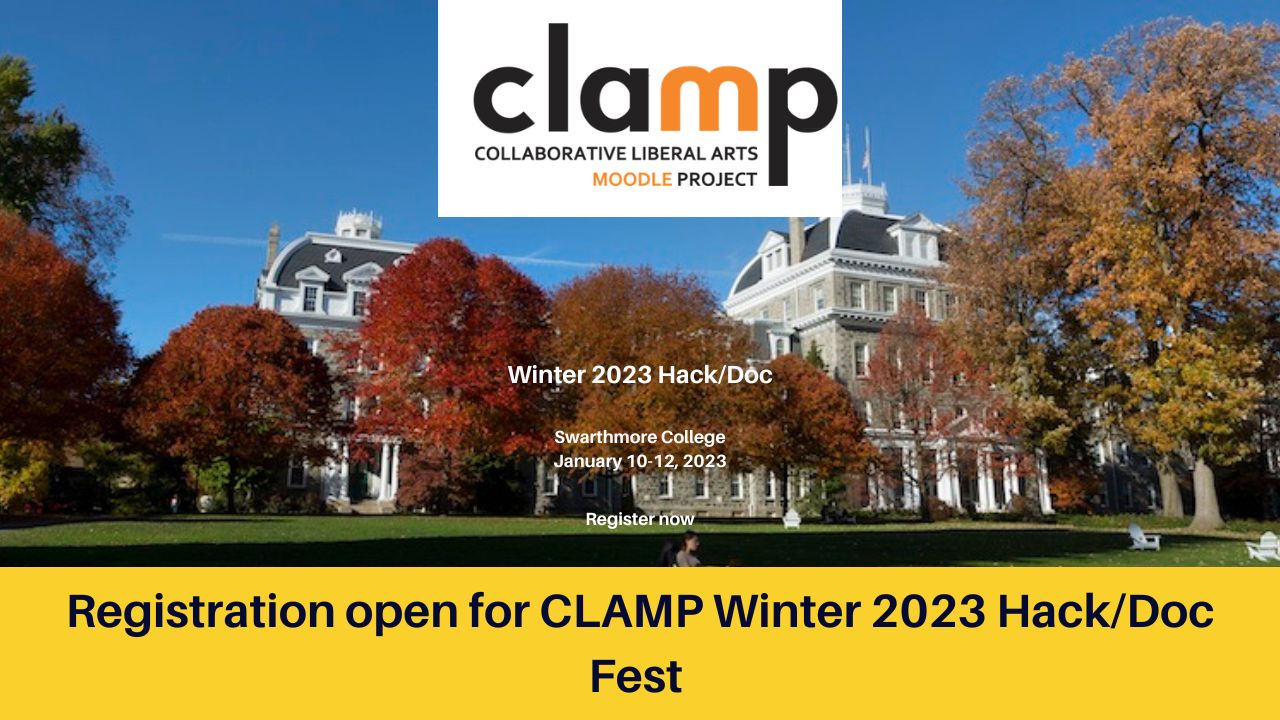 Registration open for CLAMP Winter 2023 Hack/Doc Fest