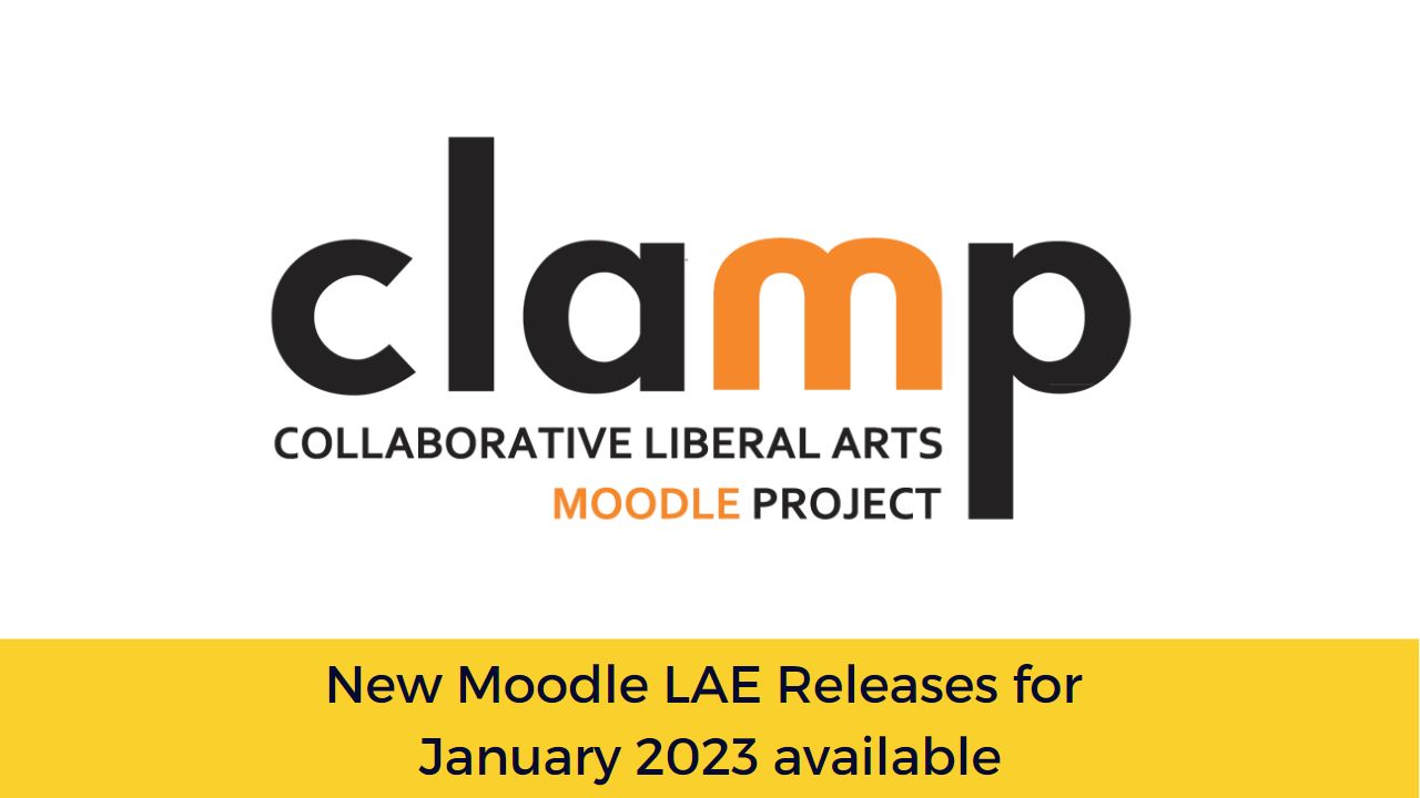 New Moodle LAE Releases for January 2023 available