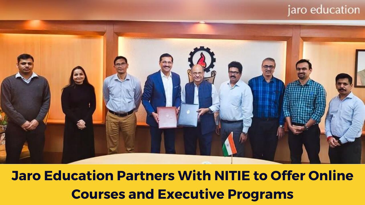 Jaro Education Partners With NITIE to Offer Online Courses and Executive Programs