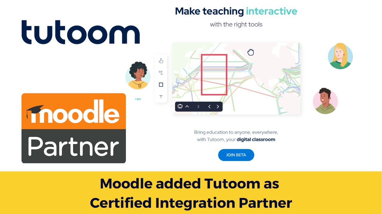 Moodle added Tutoom as Certified Integration Partner