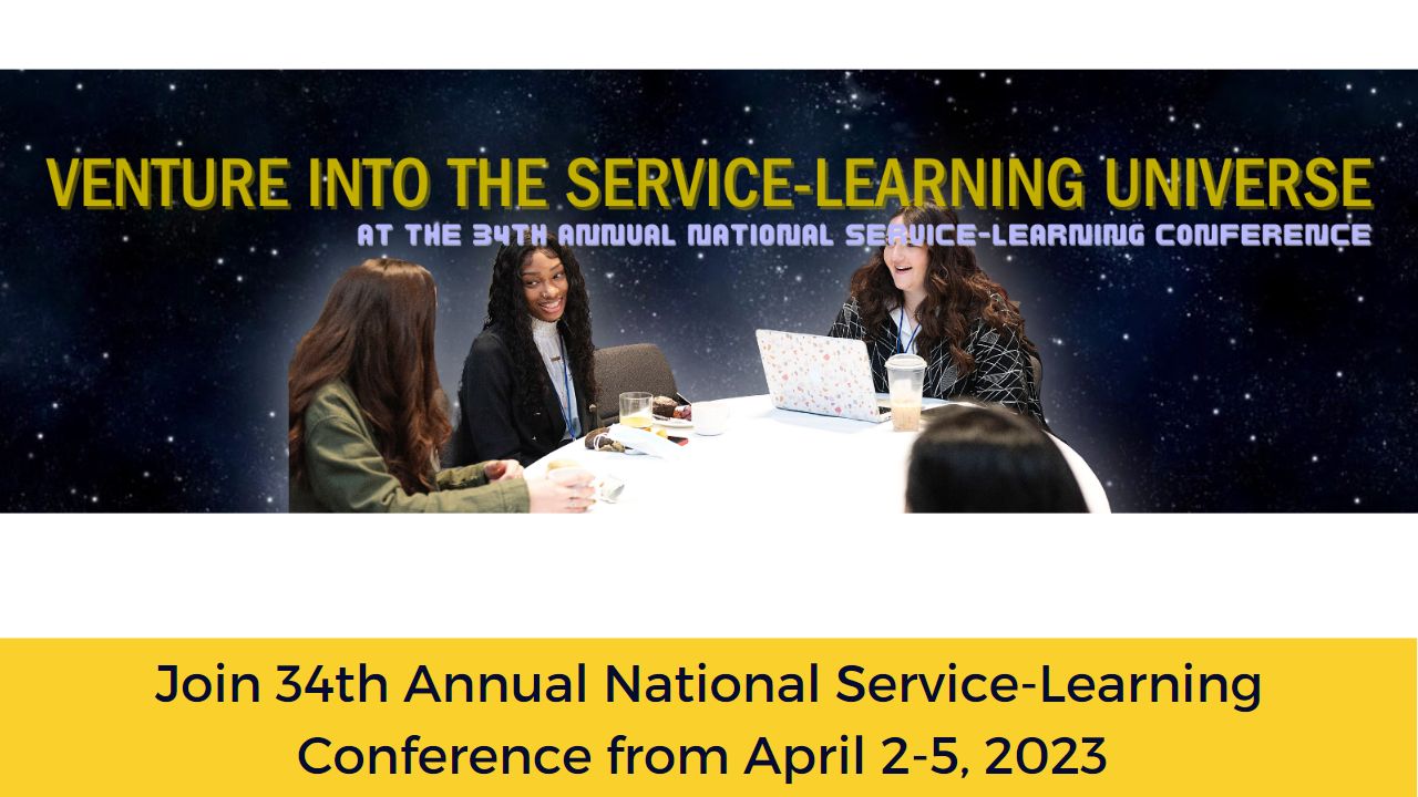 Join 34th Annual National Service-Learning Conference from April 2-5, 2023