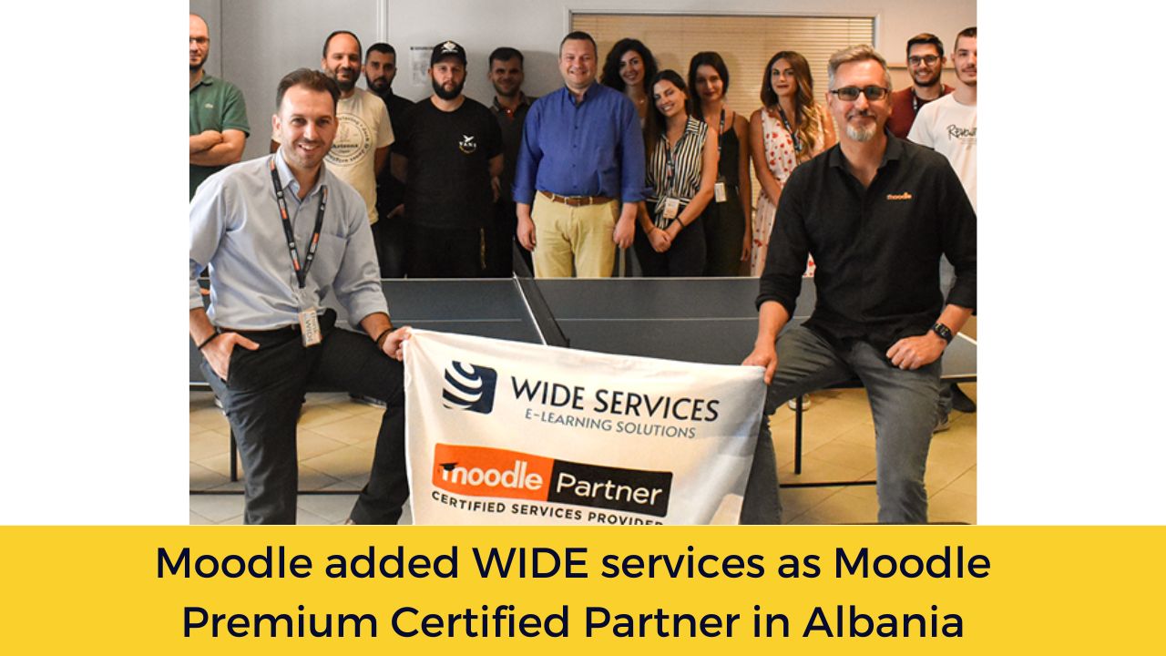 Moodle added WIDE services as Moodle Premium Certified Partner in Albania