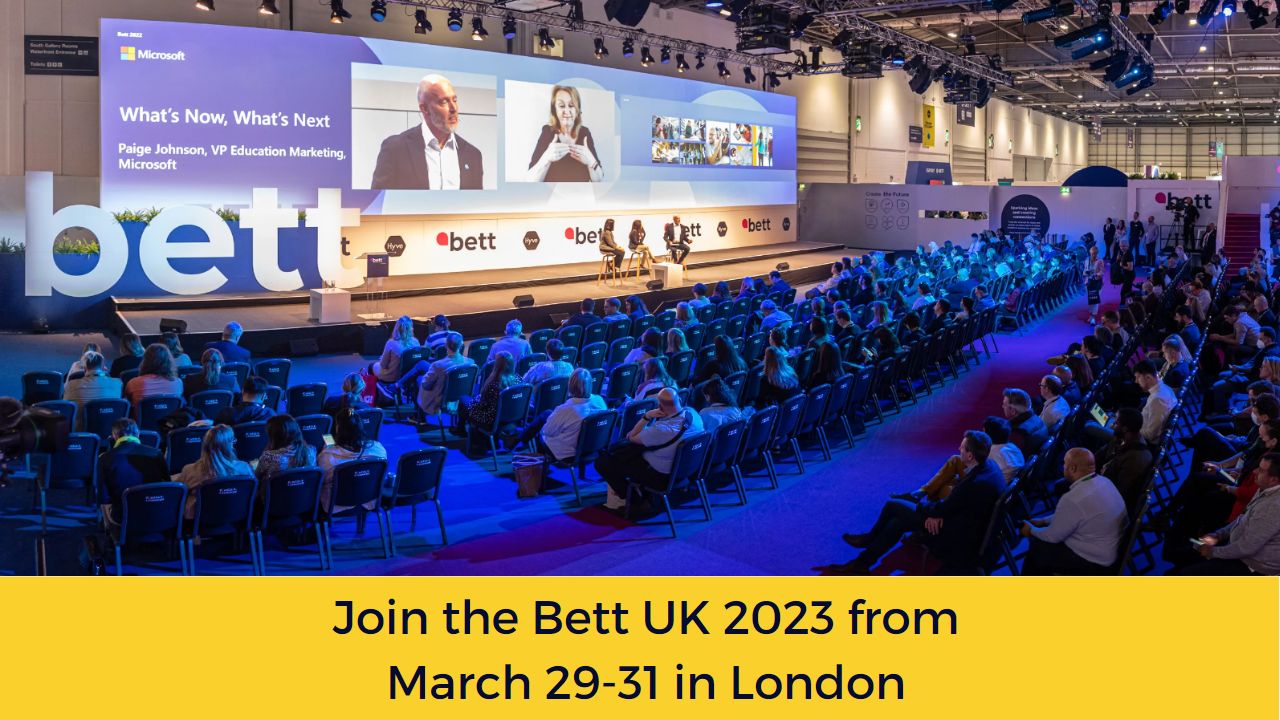 Join the Bett UK 2023 from March 29-31 in London