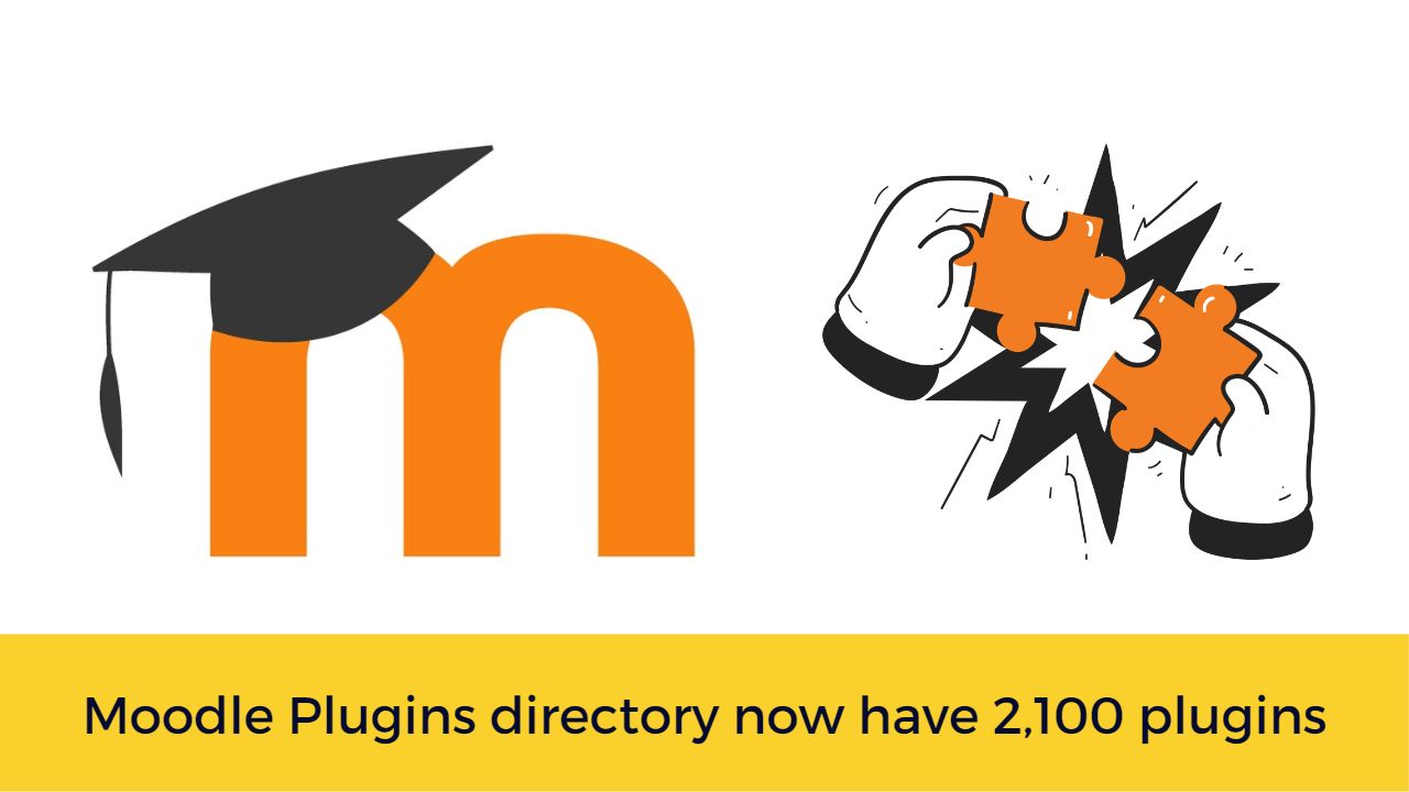 Moodle Plugins directory now have 2,100 plugins