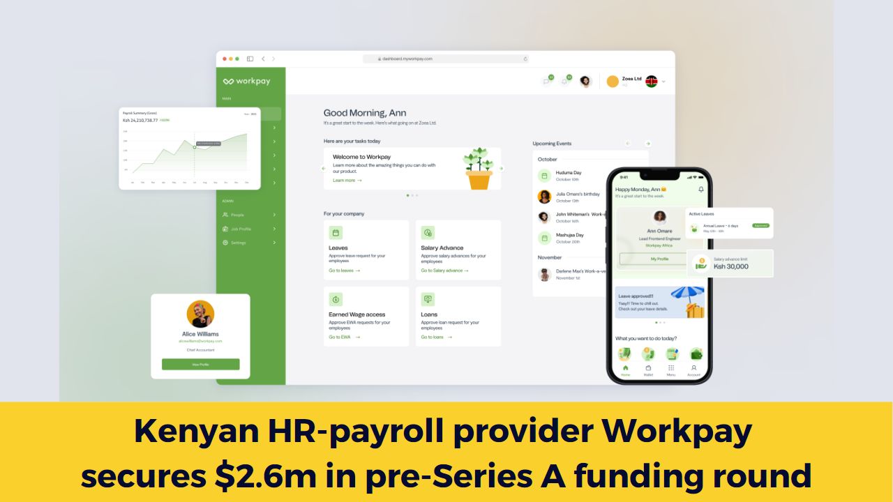 Kenyan HR-payroll provider Workpay secures $2.6m in pre-Series A funding round