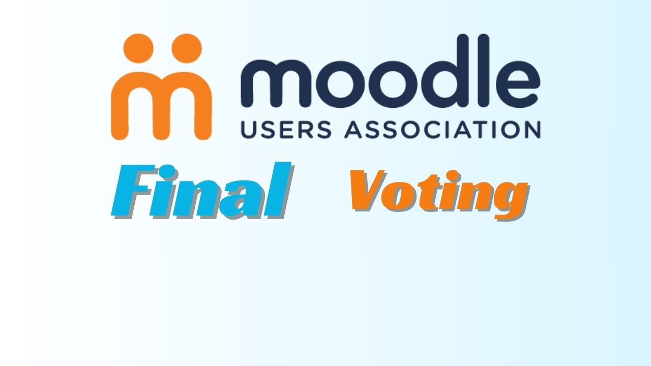 Moodle users Association - Don't forget to cast your votes before December 5