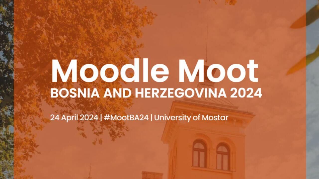 Join MoodleMoot Bosnia and Herzegovina 2024 on April 24, 2024