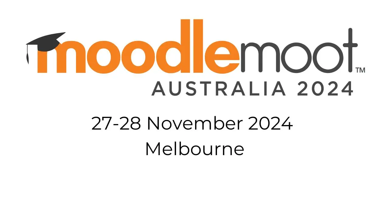 Join MoodleMoot Australia 2024 from 27-28 November 2024 in Melbourne